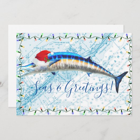 Carte de vacances Wahoo Flat (Devant / Derrière)