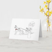 Carte de vacances Wassing (Fleur jaune)