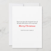 Carte de vacances Watercolor Berries & Green (Dos)