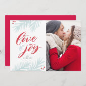 Carte de vacances Watercolor Pine Brush (Devant / Derrière)