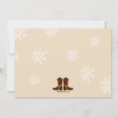 Carte de vacances Western Snowman (Dos)