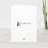 Carte de vacances Westie (Dos)