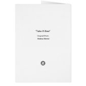 Carte de vacances Westie "Take a Bow" (Dos)