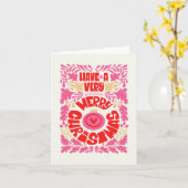 Carte de vacances Whimsical Rose (Fleur jaune)