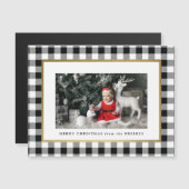  Carte de vacances White Buffalo Plaid (Devant / Derrière)