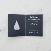 Carte de vacances White Christmas Tree (Intérieur)