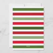 Carte de vacances White Green Red Modern Merry Let (Dos)