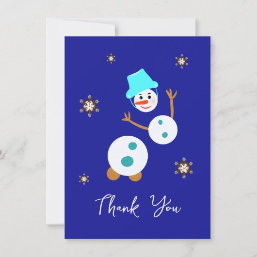 Carte de vacances White snowman (Devant)
