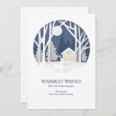 Carte de vacances Wings hiver (Devant / Derrière)