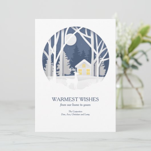 Carte de vacances Wings hiver (Debout devant)