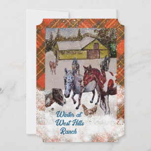 Carte de vacances WinTER AT WEST HILLS RANCH