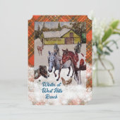 Carte de vacances WinTER AT WEST HILLS RANCH (Debout devant)