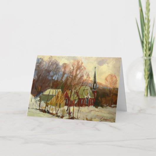 Carte de vacances "Winter Church" (Devant)