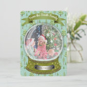 Carte de vacances Winter Snow Globe (Debout devant)