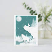 Carte de vacances Winter Wolves Flat (Debout devant)