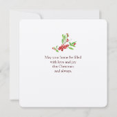 Carte de vacances Woodland Joy Flat (Dos)