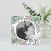 Carte de vacances Woodland Rustic Folitique (Debout devant)