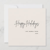 Carte de vacances Woodland Rustic Folitique (Dos)