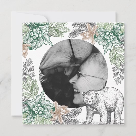 Carte de vacances Woodland Rustic Folitique (Devant)