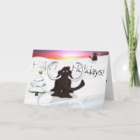 Carte de vacances Wooly Mammoth (Devant)