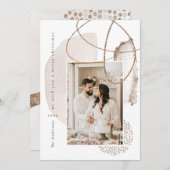 Carte de vacances Xmas Gold Boho (Devant / Derrière)