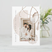 Carte de vacances Xmas Gold Boho (Debout devant)