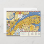 Carte de Vacanes, Québec, Gaspésie (Canada) (Devant / Derrière)