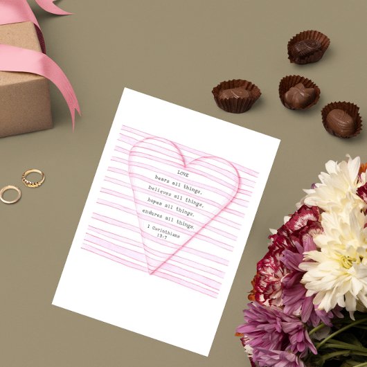 Carte de Valentine d'amour