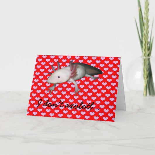 Carte de Valentine d'Axolotl (Devant)