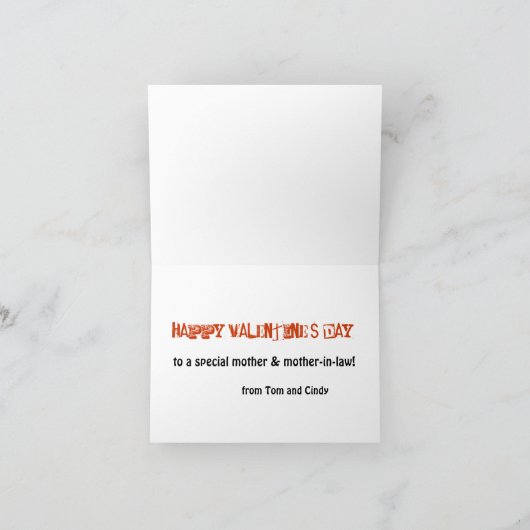 Carte de Valentine de belle-mère… (Intérieur)