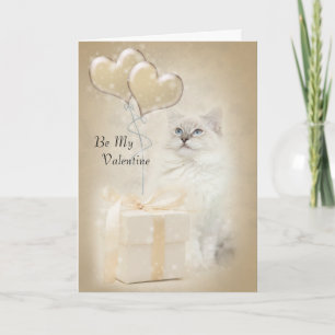 Carte de valentine de chat de Ragdoll