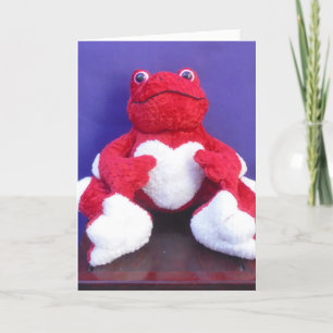 Carte de Valentine de grenouille