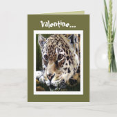 Carte de Valentine de guépard (Devant)