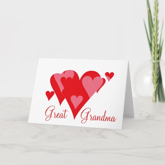 Carte de Valentine de la grande grand-maman (Devant)