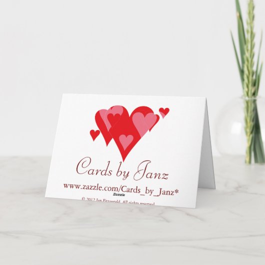 Carte de Valentine de la mère (Dos)