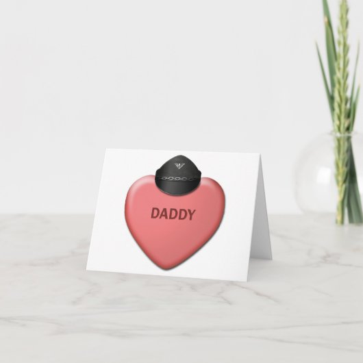 Carte de Valentine de "papa" (Devant)