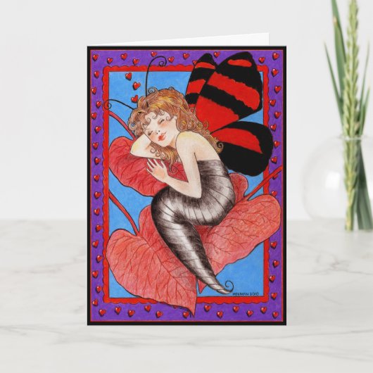 Carte de Valentine de papillon (Devant)