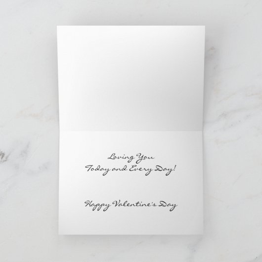 Carte de Valentine pour le papa (Intérieur)