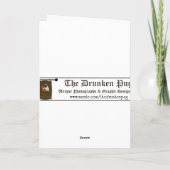 Carte de Valentines d'amour de carlin (Dos)