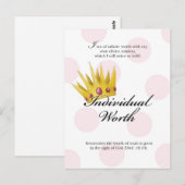 Carte de valeur YW - Valeur individuelle (Devant / Derrière)