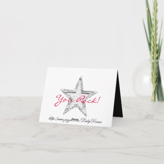 Carte de vedette du rock (Dos)