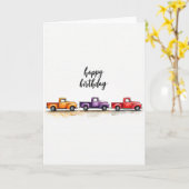 Carte de véhicule à l'aquarelle joyeuse (Fleur jaune)