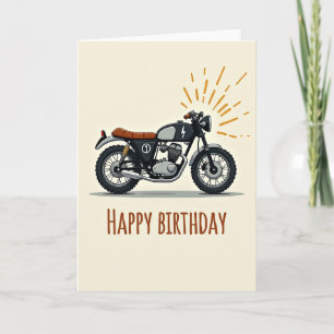 Carte de vélo d'aventure d'anniversaire