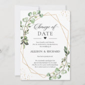 Carte de verdure eucalyptus géométrique de changem (Devant)