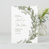 Carte de verdure florale dans le style aquarelle M (Debout devant)