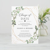 Carte de verdure géométrique d'eucalyptus de chang (Debout devant)