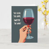 Carte de verre à main chic pour anniversaire (Fleur jaune)