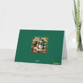 Carte de verre teinté Saint-Bernard mignon (Dos)