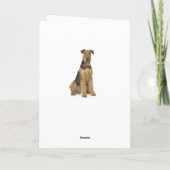 Carte de vers pour chiot Airedale - Verset (Dos)