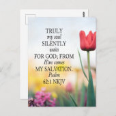 Carte de verset biblique pour carte postale pour P (Devant / Derrière)